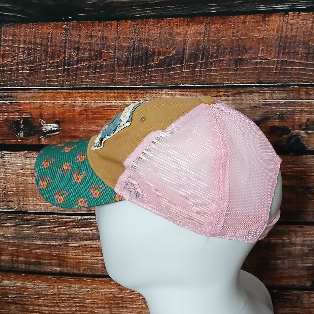 Natural Life Trucker Hat Ball Cap One Size Adjustable Patchwork - Picture 3 of 7